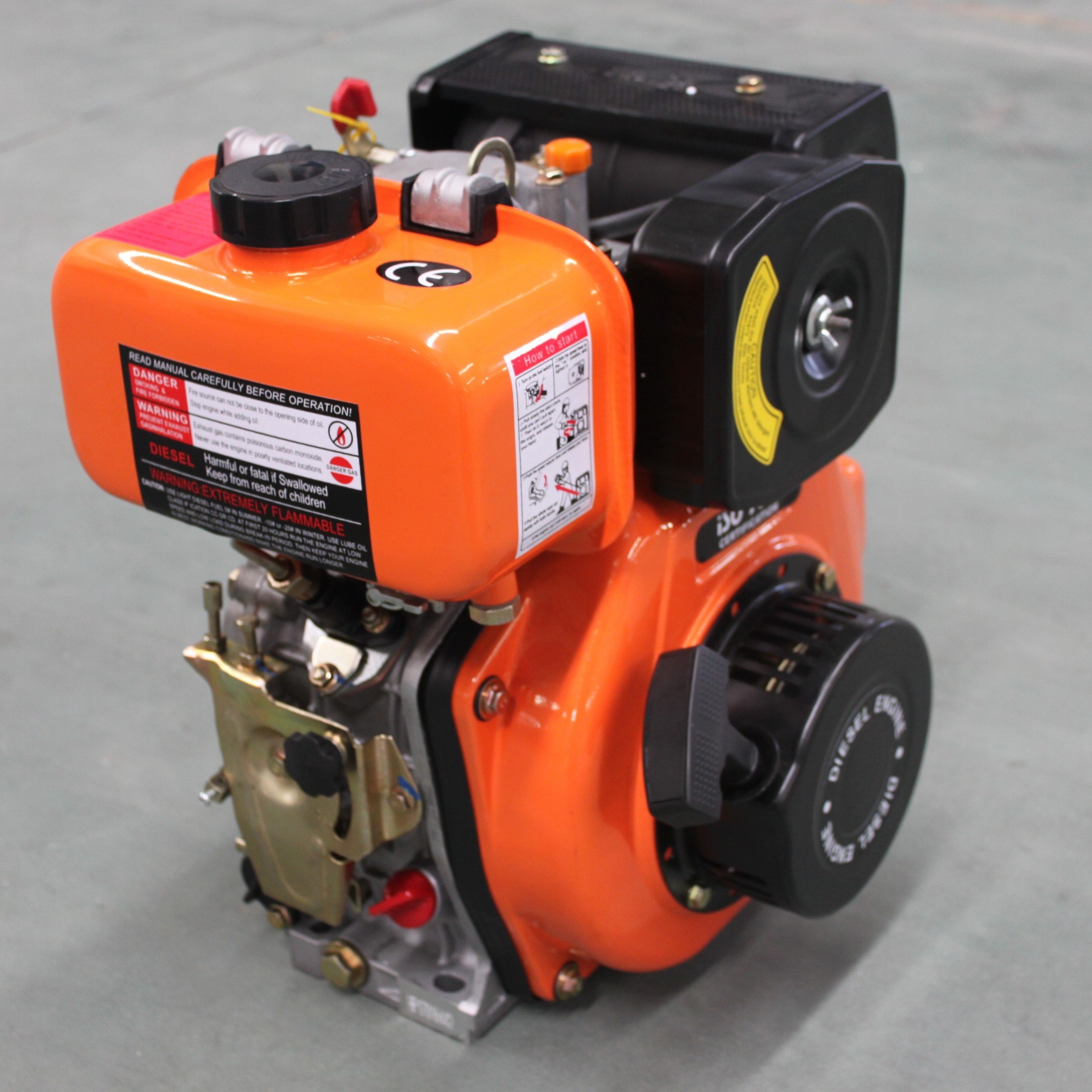 4HP/6HP/10HP/12HP/15HP Small Air Cooled Single Cylinder Diesel Engine (178F 186FA 192FA)