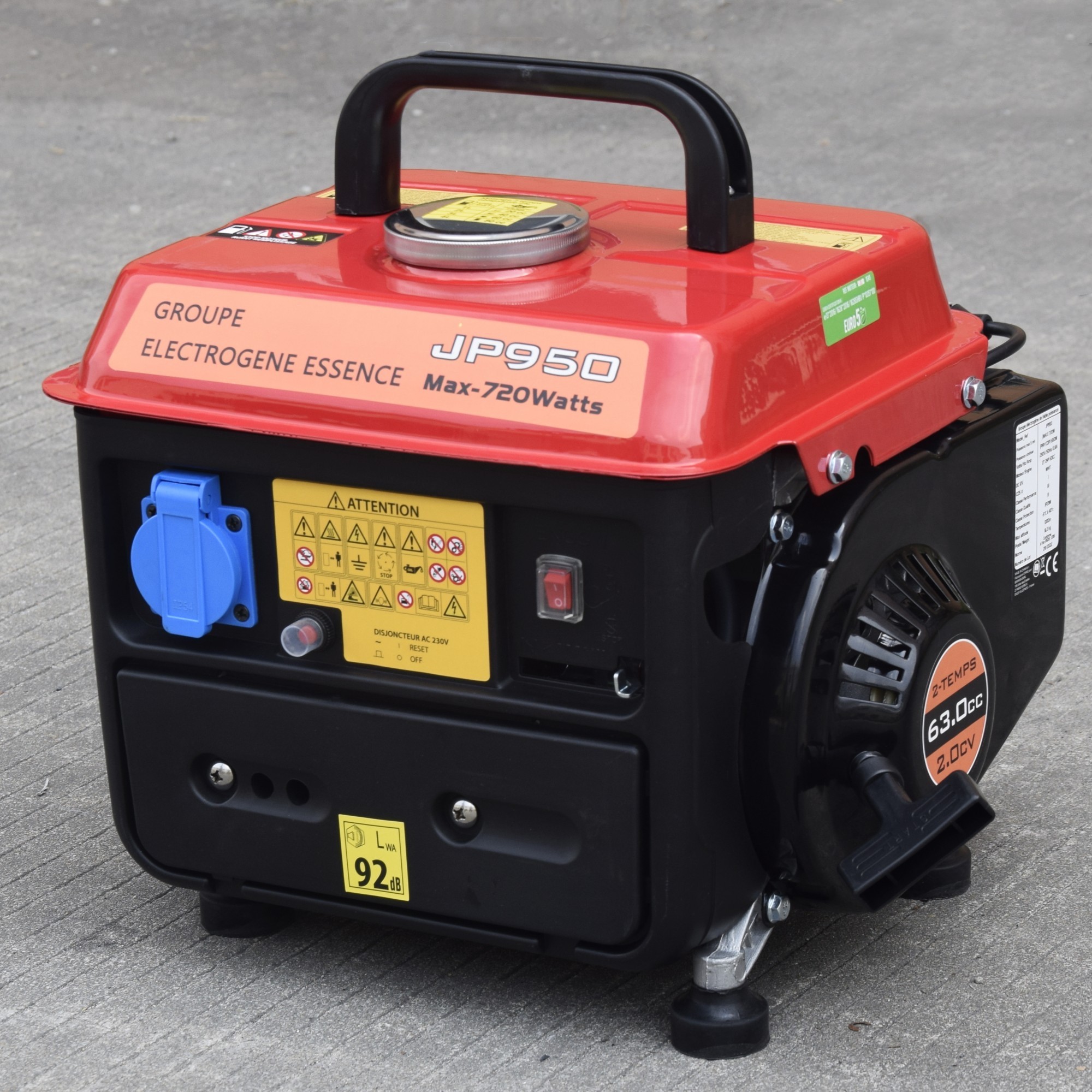 CE 650W 720W portable Mini silent machinery engines 3600rpm 2.5Hp 4L 2-stroke 70cc gas gasoline generator Price tools for home