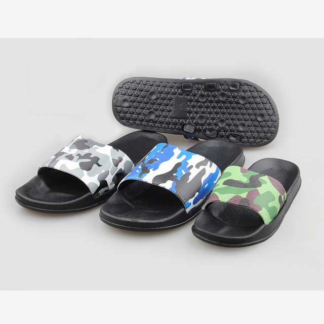 wholesale cheap Eva plain customized design 3d screen print slipper, custom logo man pu slide sandals, blank sublimation slides