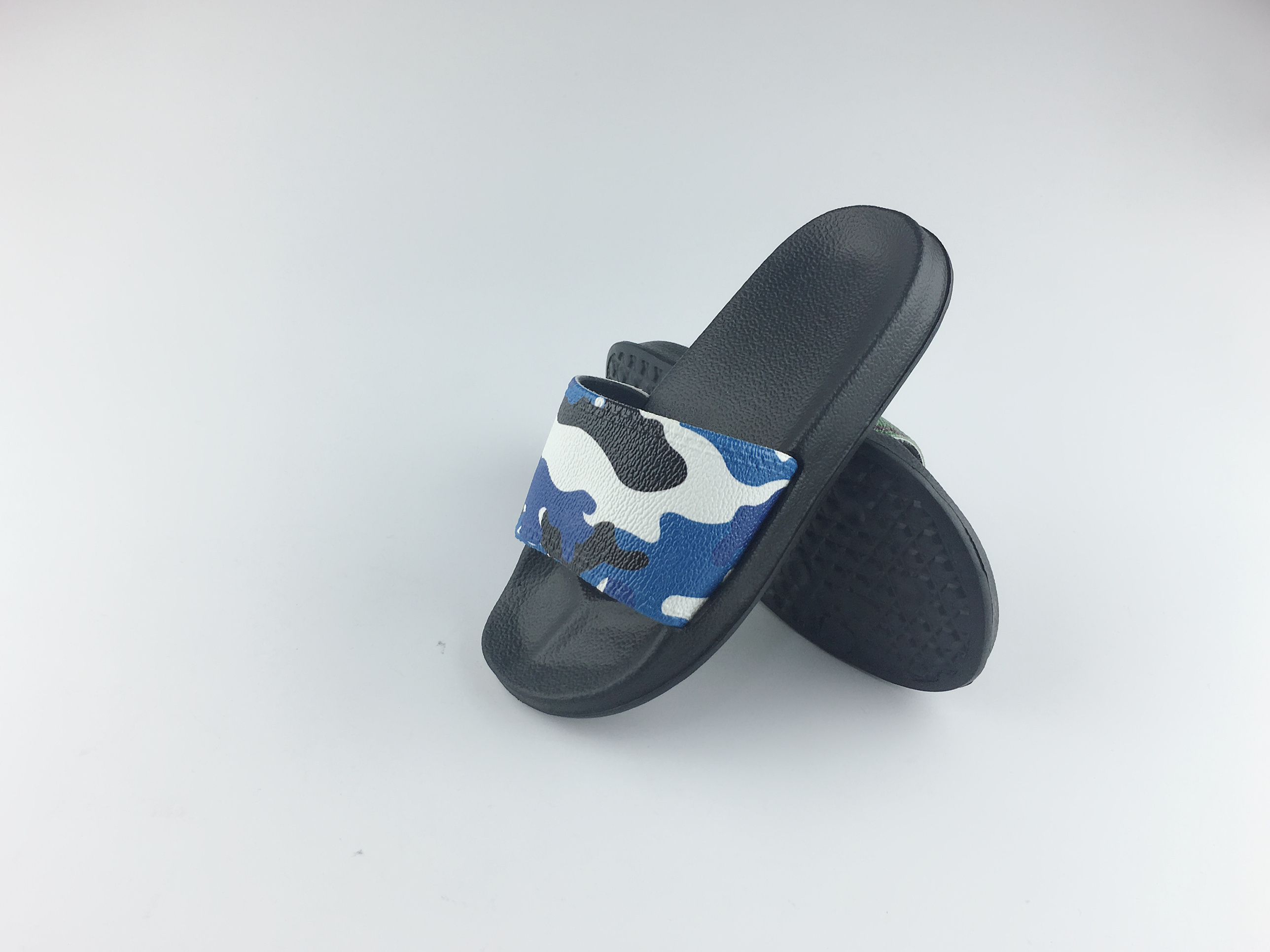 wholesale cheap Eva plain customized design 3d screen print slipper, custom logo man pu slide sandals, blank sublimation slides