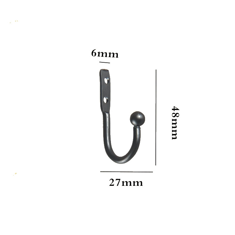 Vintage Coat Hook Heavy Duty Single Wall Hooks Wall Mounted Hook for Hanging Clothes Hats Bags Scarfs Keys