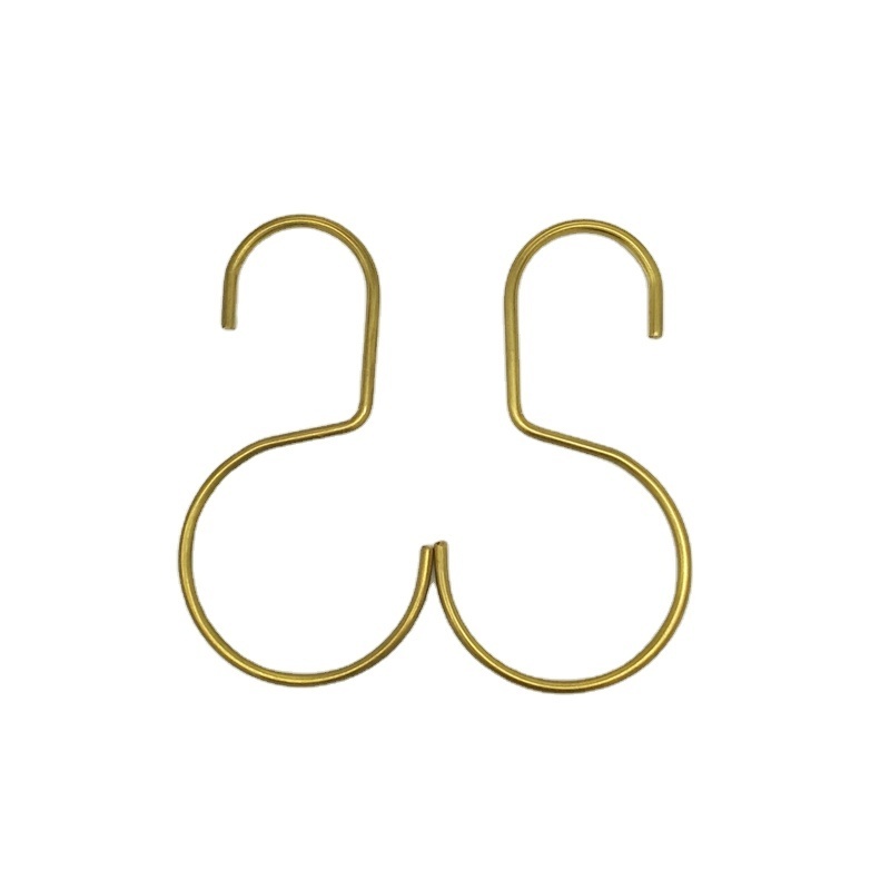 Wholesale China Custom Creative Brass s Hooks Gold Color S Shape Hanging Hook