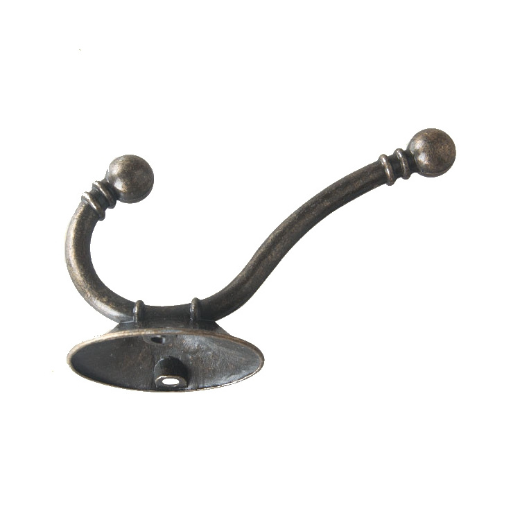 New Vintage Metal Hook Bronze Antique Entryway Zinc Alloy Towel Clothing Wall Double Coat Hook