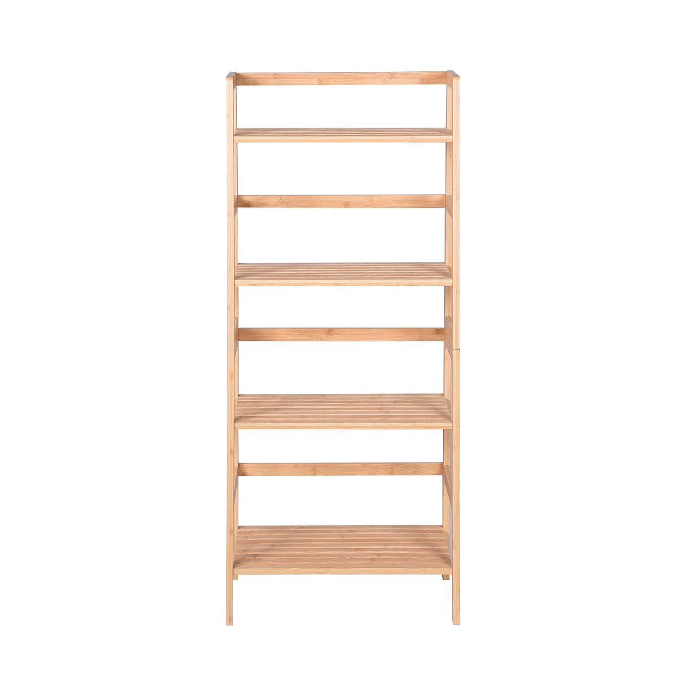 Factory Supply 4 Tiers bathroom organizer four layers bamboo  bathroom shelves For Bathroom