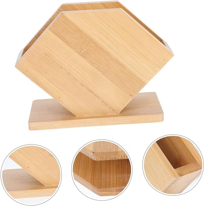 Good Price Bamboo Tissue Box  Paper Towel Holder Household Tissue Holder For Home or Car