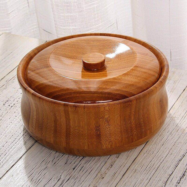 Factory Outlet Small Acacia Wooden China Chop Salad Bowl