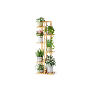 Plant rack multi-purpose holder rack indoor and outdoor  display cabinet Bamboo plant stand