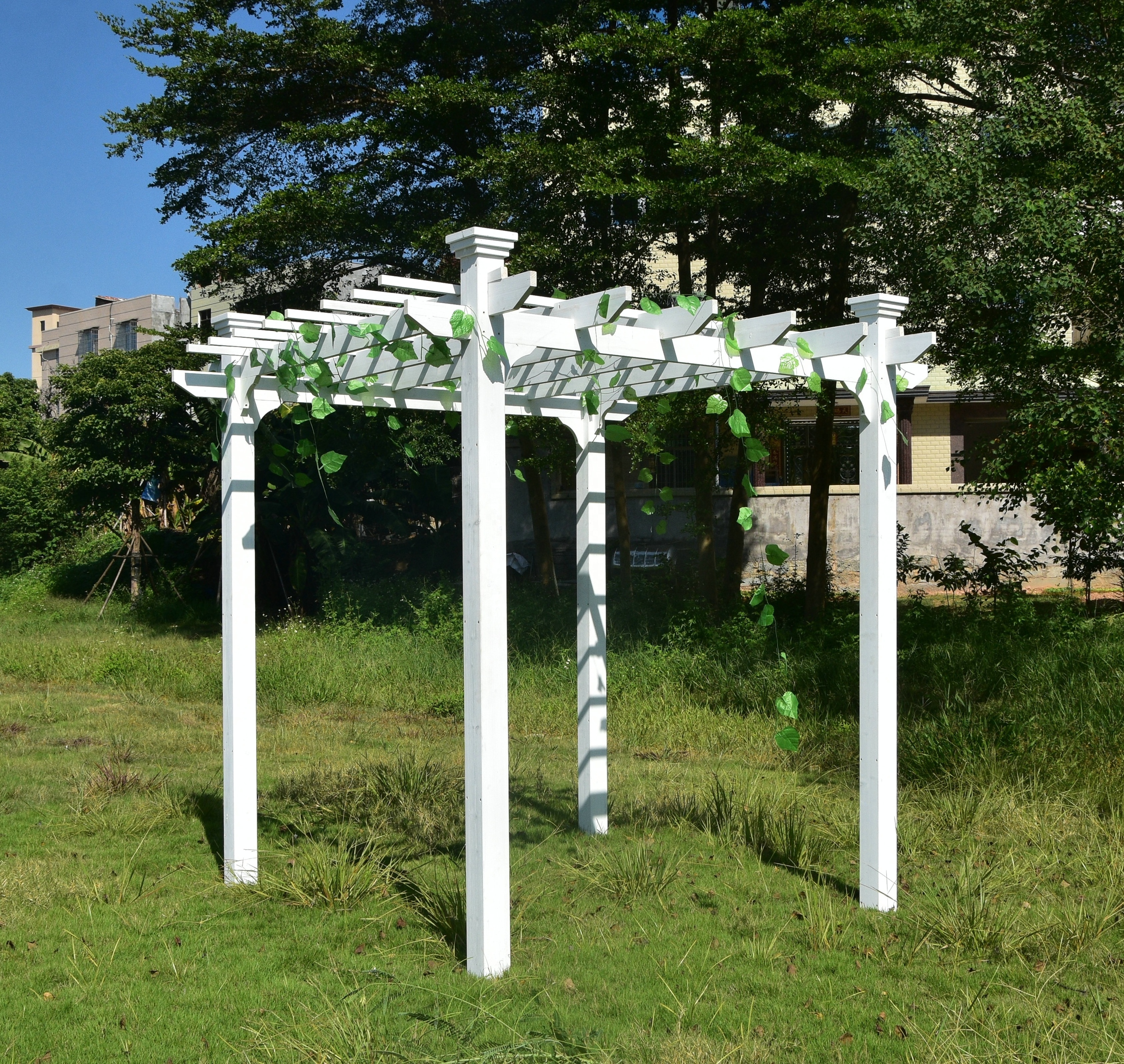 2.3*2.3M Small size garden pergola gazebo wood outdoor