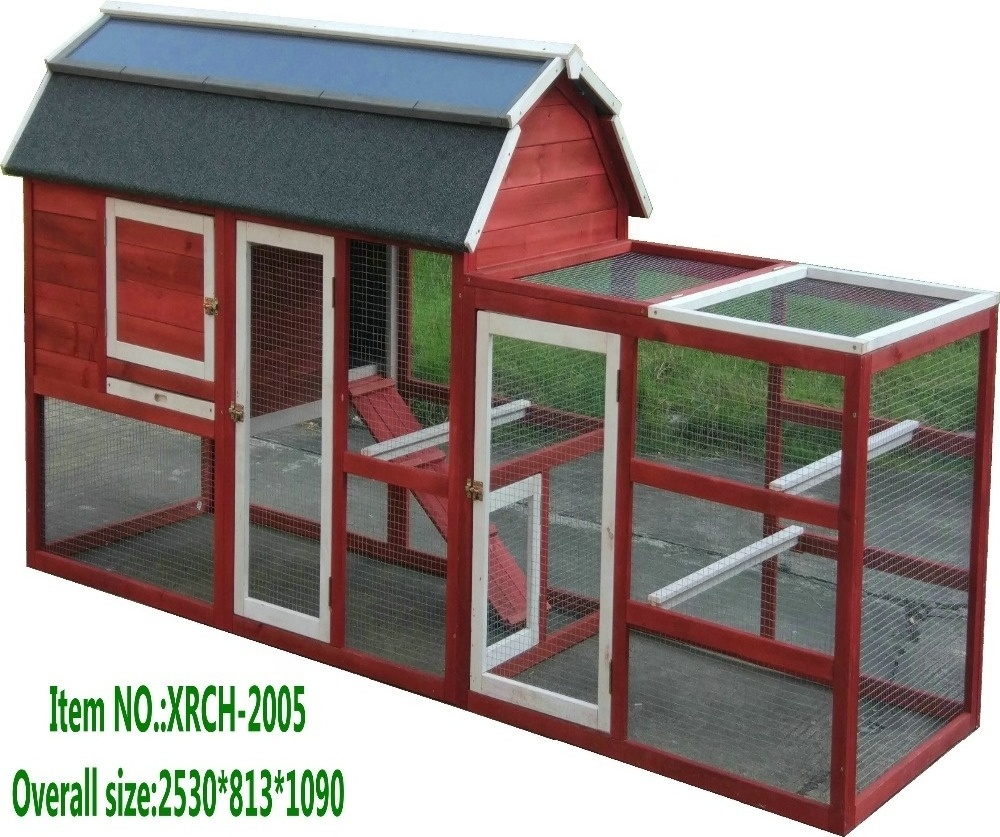 Hot Sale Customized High Quality XRCH-2005 Outdoor Chicken Coop Hen House Family used For Wooden Chicken Coop