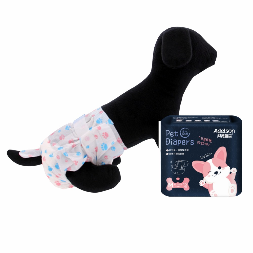 Adjustable Soft Comfortable Dog Pee Poop Bags Super Absorbent Disposable Pet Diapers