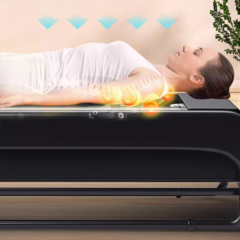 3D top lift massage spine scanning physiotherapy bed stretching back multiple modes of jade hot compress massage bed