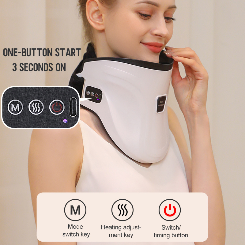 2024Body Digital Therapy Electrical Cervical Traction Neck Massage Machine Pain Relief Care Neck Massager Neck Massager Electric