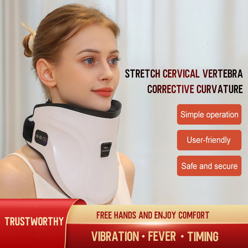 2024Body Digital Therapy Electrical Cervical Traction Neck Massage Machine Pain Relief Care Neck Massager Neck Massager Electric