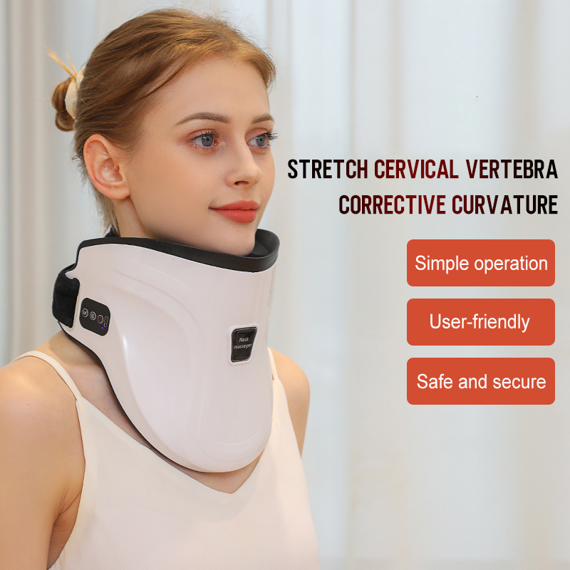 2024Body Digital Therapy Electrical Cervical Traction Neck Massage Machine Pain Relief Care Neck Massager Neck Massager Electric