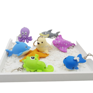 led mini animal keychain with sound aquarium giveaway zoo gift