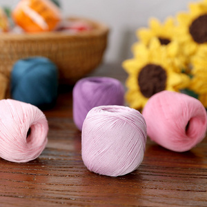 Small Size Novice Wool 100% Cotton Crochet Hand Knitting Yarn Crochet Lace Thread