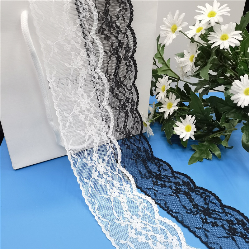 6cm Net Fabric Lace Border 100polyester Fabric Nylon Spandex Plain Fabric Mesh