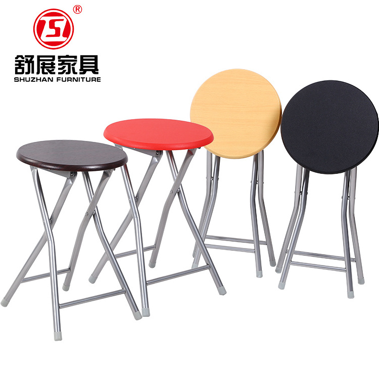 MDF wooden top folding stool