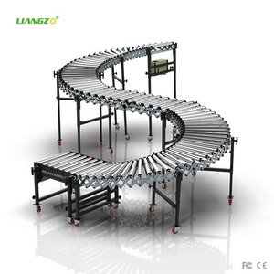 LIANGZO High Quality Best Price Unpowered Roller Conveyor Belt Machine for Warehouse and Supermarket