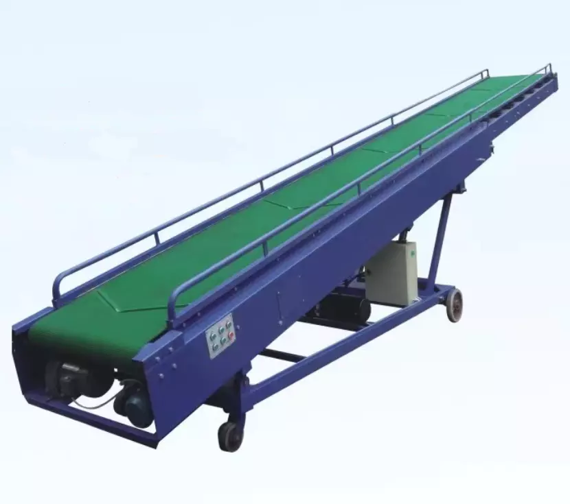 Belt System Foldable Conveyor  for truck loading unloading cargo