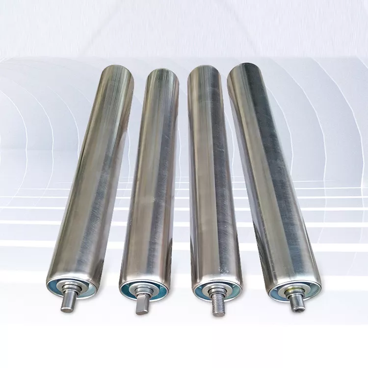 Conveyor roller manufacturer carbon steel gravity roller for material handling equipment parts