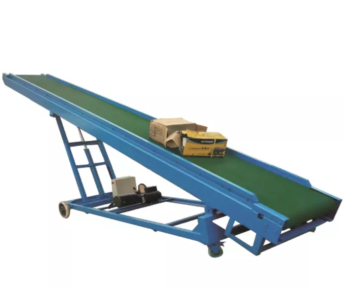 Belt System Foldable Conveyor  for truck loading unloading cargo