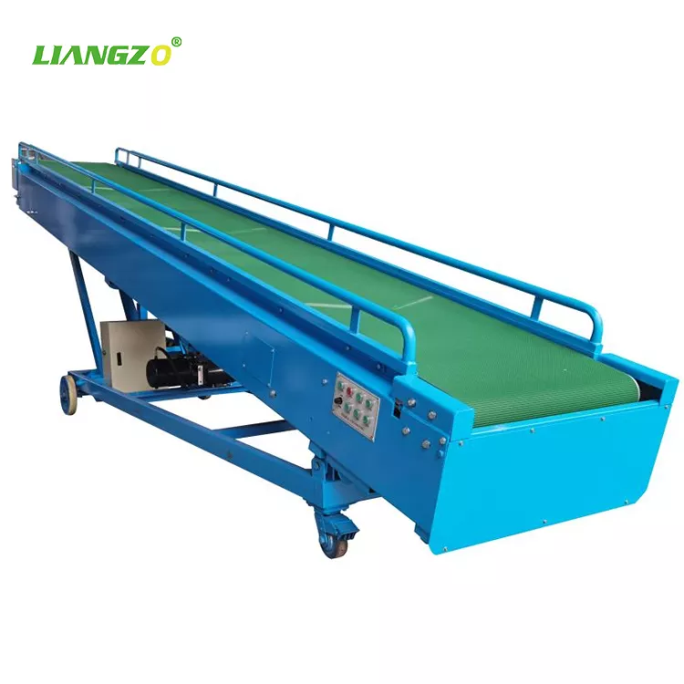 Belt System Foldable Conveyor  for truck loading unloading cargo