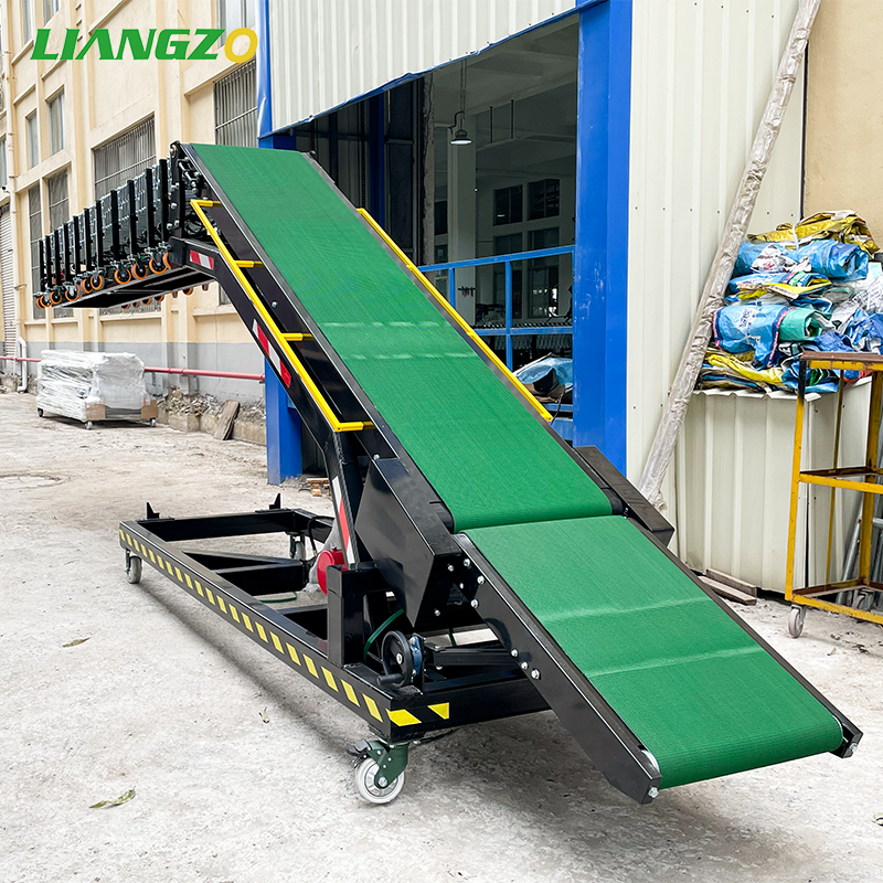 Fertilizer Bag Truck Loading and Unloading Container Belt Conveyor