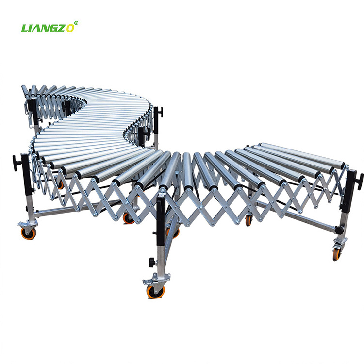 Wholesale Factory Industrial Gravity Steel Portable Roller Conveyor for Trucks