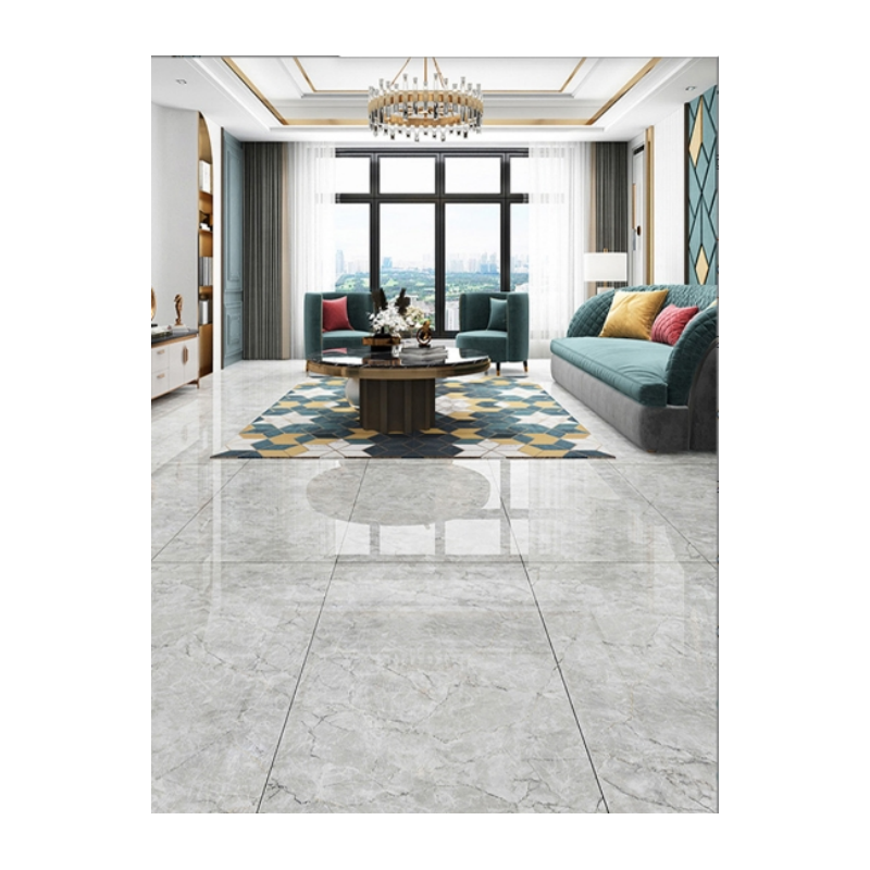 Factory  price polished glazed porcelain marble big tile slab 600*1200mm wall cladding stacked stone effect wall tiles