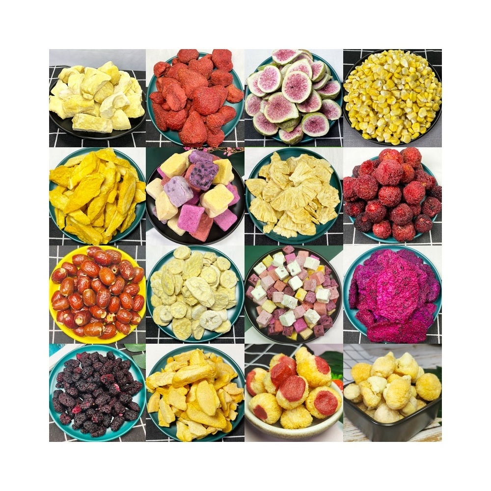 Wholesale Freeze-Dried Mixed fruit  Freeze Dried apple mango Banana Durian Strawberry bulk freeze dried fruit