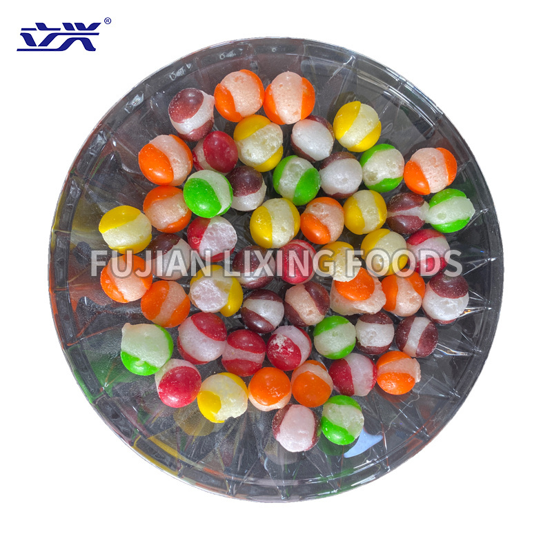 New Product Custom Private Label lixing freeze dried rainbow skittle candy Competitive Fast Delivery Source factory FD candy