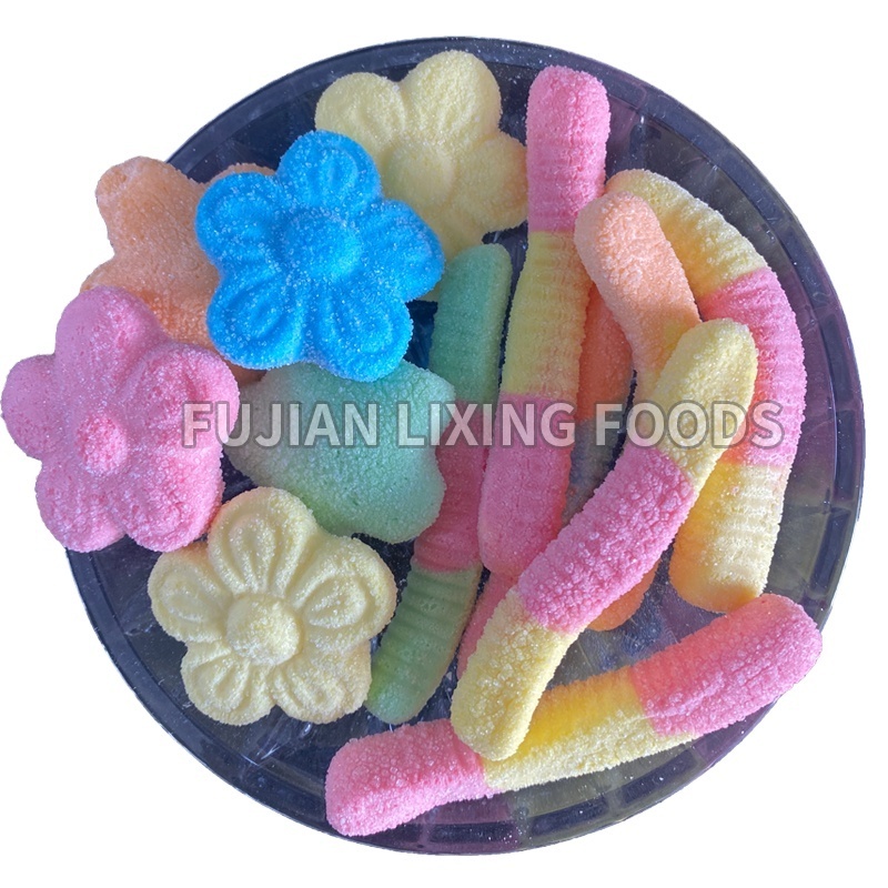 Best New Products Of 2024 lixing freeze dried rainbow skittle candy scrumptious Wholesale Customization FD candy