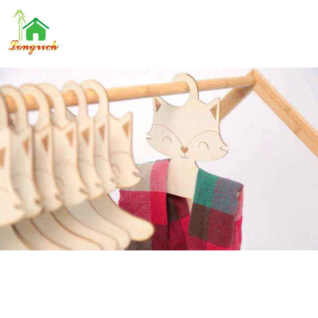 Wooden Kid Clothes Racks Durable Hangers and Display Shelves for Families with children