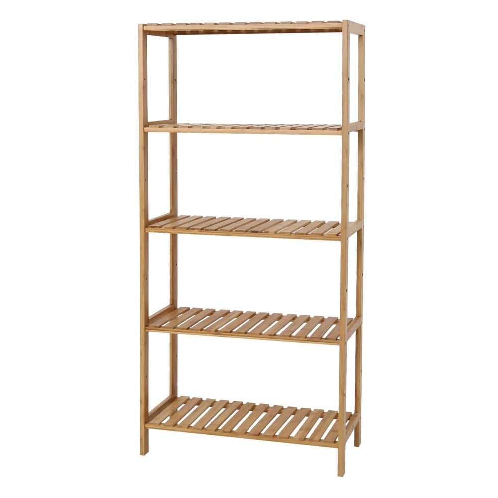 High Quality Factory Supply Bamboo Wooden Storage Shelf Rack Display Stand Countertop Organizer for Bedroom Living Room Bathroom