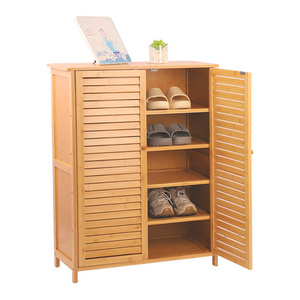 Custom Multi-layer Entry Shoe Cabinet Household Solid Wood floor Shoe Rack Multi-function large capacity Shoe Storage Cabinet