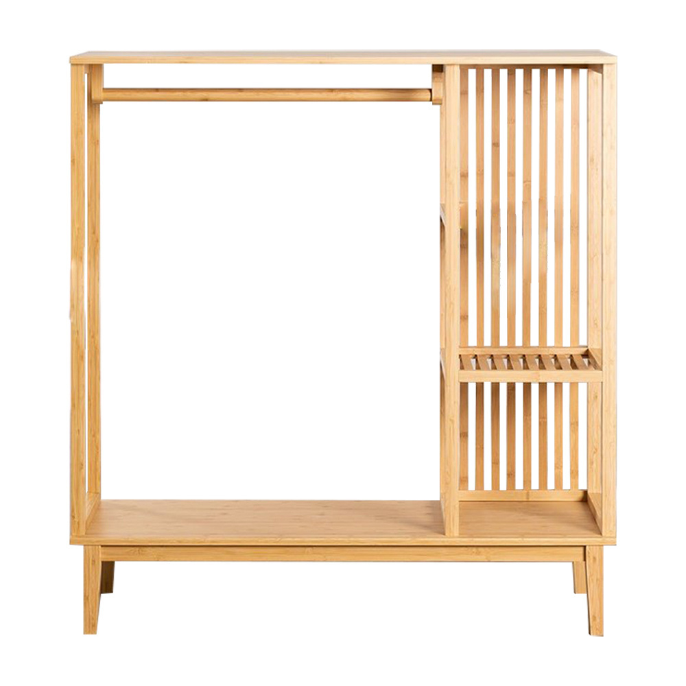 Hot Selling Eco-friendly Bamboo Wooden Hall Tree Hallstand Coat Rack Shelf Clothes Storage Organizer for Living Room Bedroom