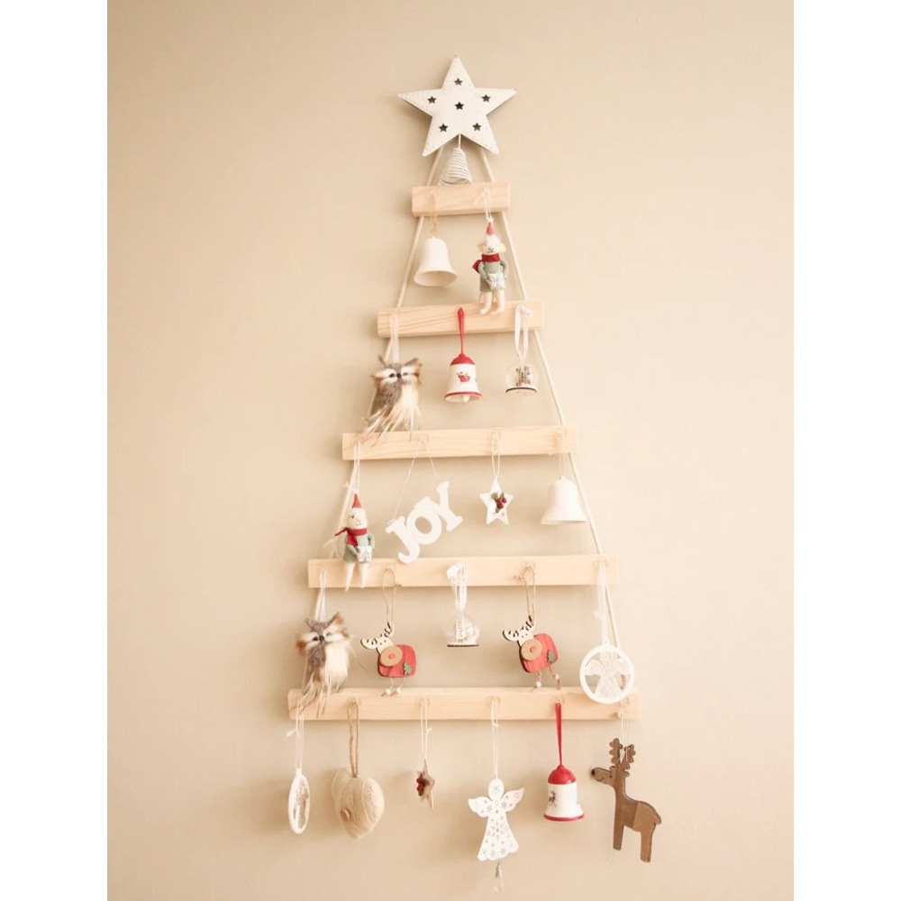 Wall Mounted Christmas Trees Home Decor Tree Ornaments Decorations Wooden Hanging Ornaments Christmas Tree