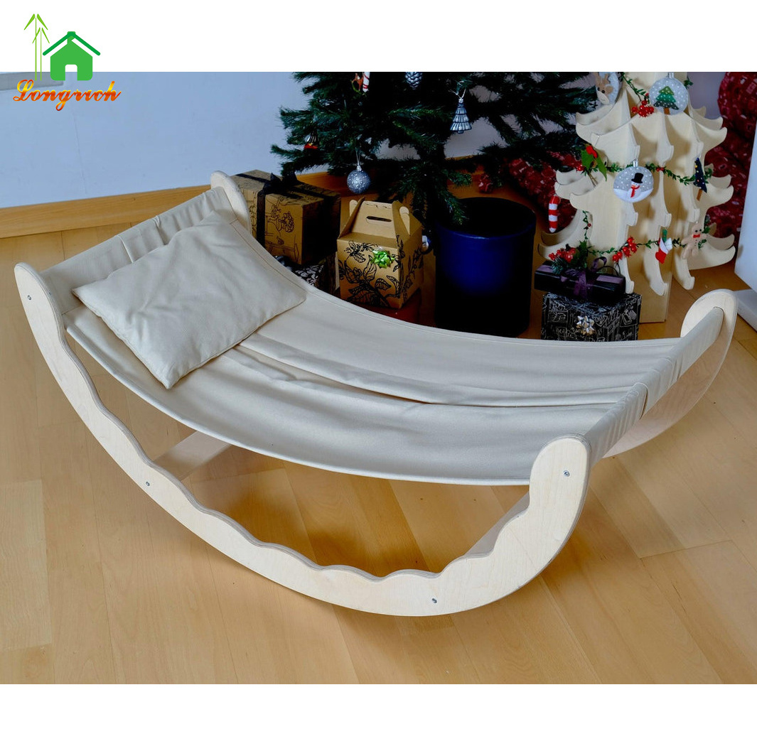 High Quality Baby Swing Bed Baby Wooden Hammock Bed Indoor Rocking Hammock for Toddler