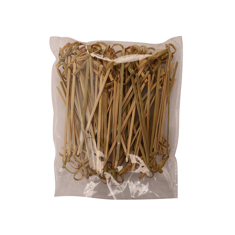 Eco Natural Bamboo Kite Stick  Flower Knot Skewer  Appetizer Toothpicks Fruit toothpick 300pcs skewers