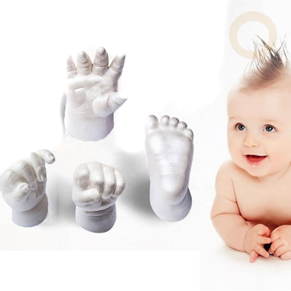 Diy Keepsake Baby Hand Casting Kit Plaster and Alginate Mold Powder for Birthday Souvenir