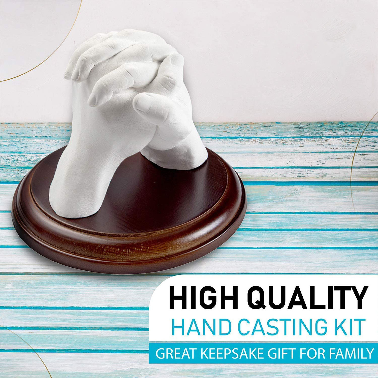 Hand Casting Kit for Couples or Family DIY Plaster Hand Mold Keepsake Sculpture Kit Gifts for Her