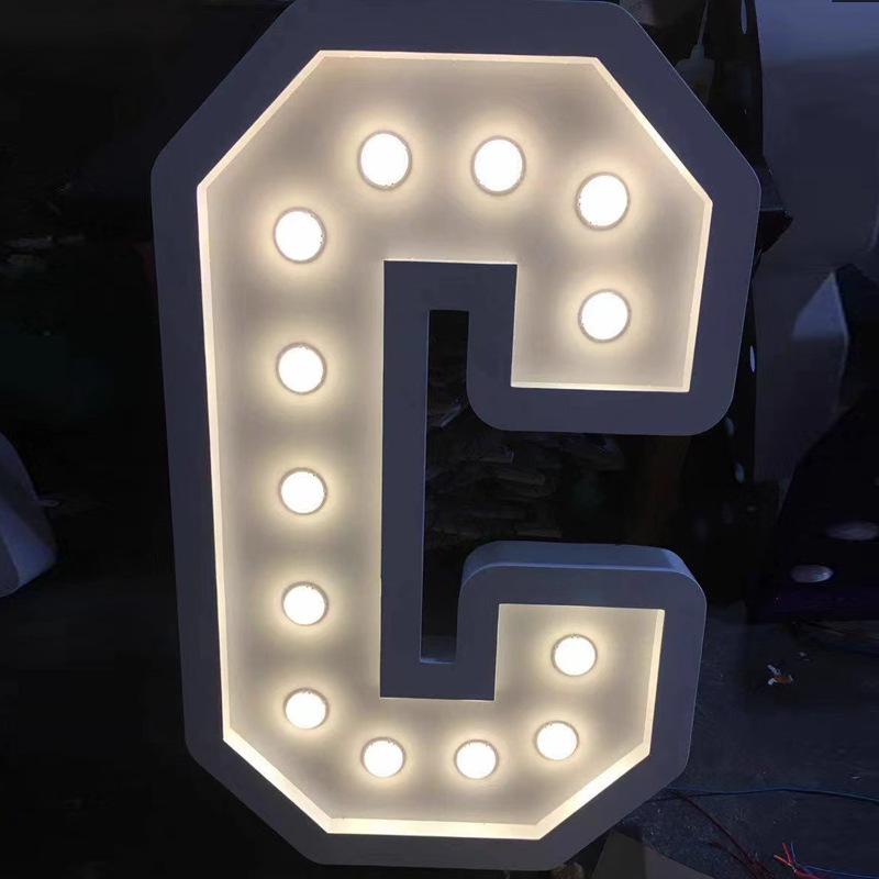 Hot Selling Giant 3D Led Light Up Marquee Letters Numbers Marquee Letters 4ft Led Light