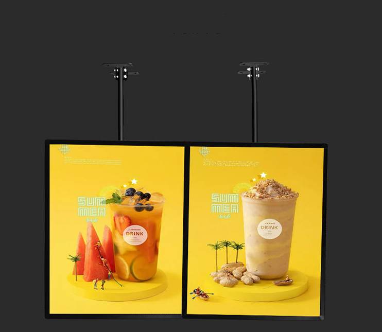 Slim Led Snap Frame Advertise Light Box Fast Food Outdoor Advertising Light Box For Desk