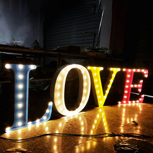 Hot Selling Giant 3D Led Light Up Marquee Letters Numbers Marquee Letters 4ft Led Light