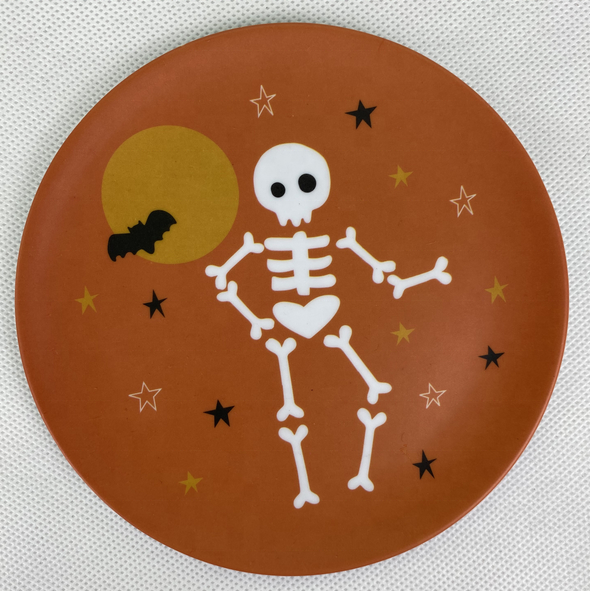 Halloween Party Customized Glow in the Dark Dinnerware Funny Dinner Decorations Plastic Pumpkin Candy Melamine Plates