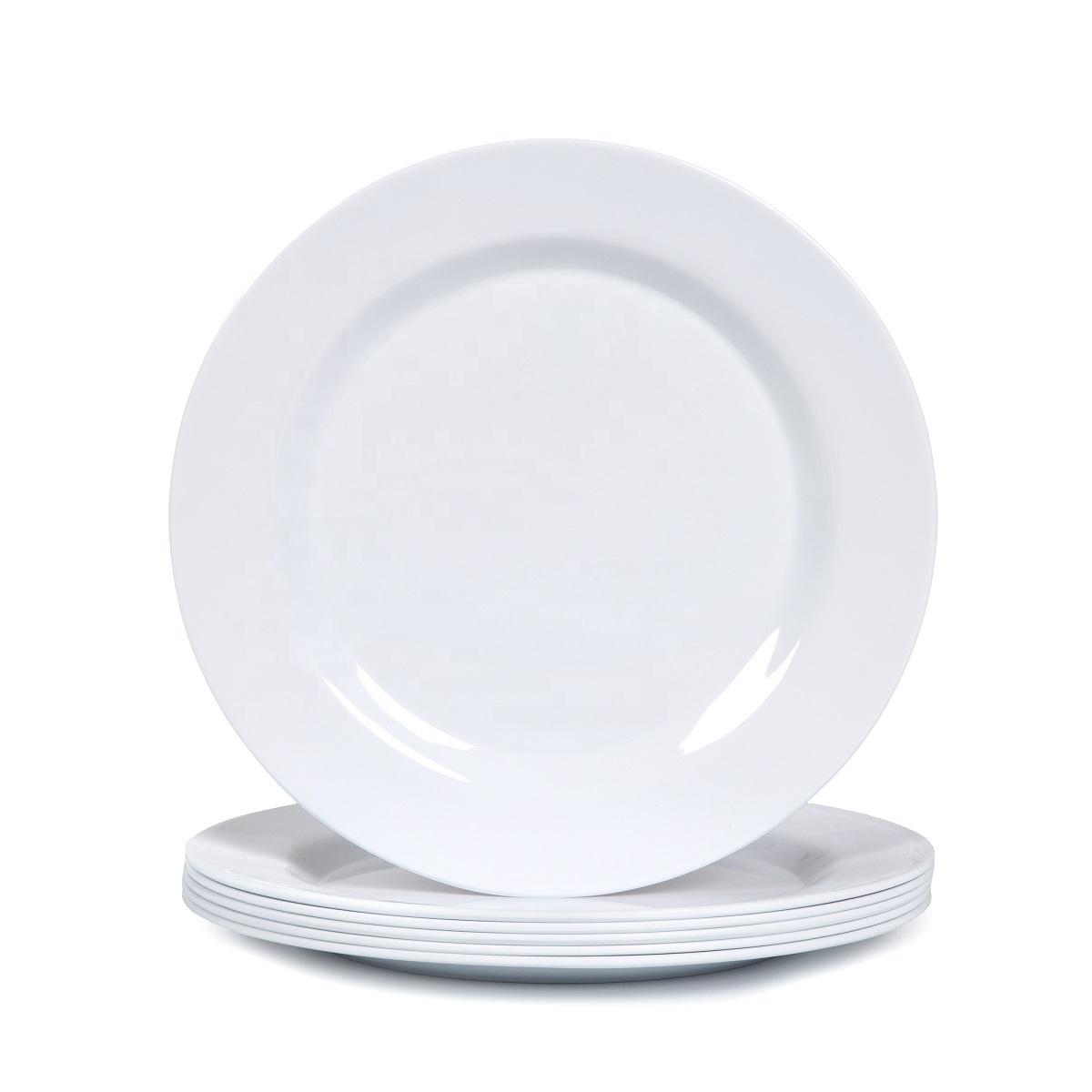 Super market hot sell 8'' 9'' 10'' white color catering use melamine dinner plates