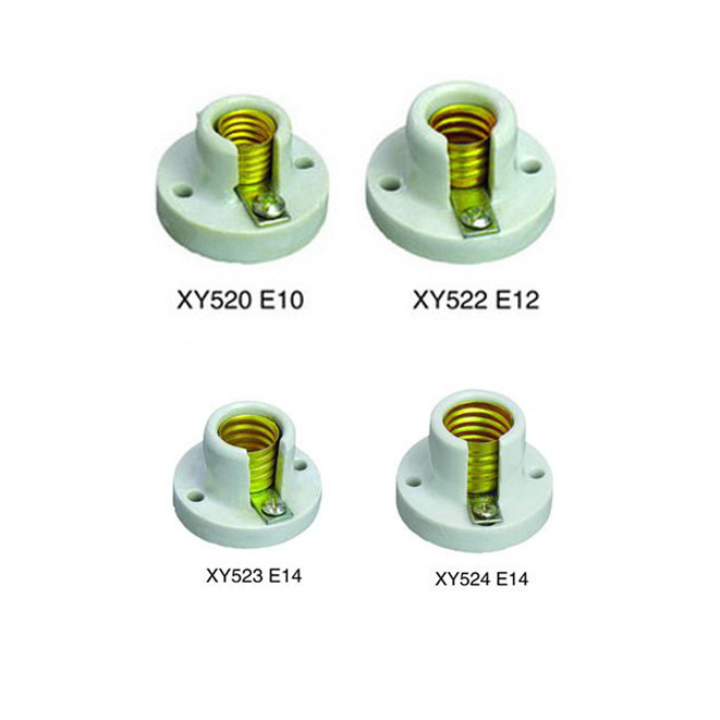 e10 bulb holder e12 bulb socket e14 lamp holders porcelain oven lamp holder high temperature resistance light socket