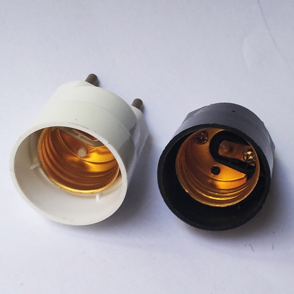 E27 black color bakelite night light socket with plug plastic lamp holder PC socket with plug night bulb holder