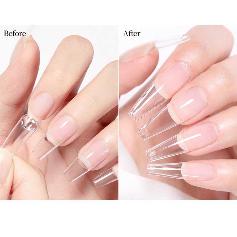 Custom Nail Tip Glue 10g Sticky Soft Gel Long Lasting Fast Dry Manicure Press On Nails Gummy UV Solid False Tips Glue